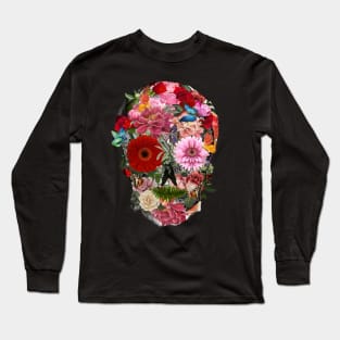 skull, cool skull, skull mask face Long Sleeve T-Shirt